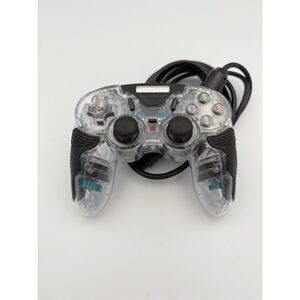 Gamestop Clear PS2 PlayStation 2 Wired Dual Shock Video Game Controller